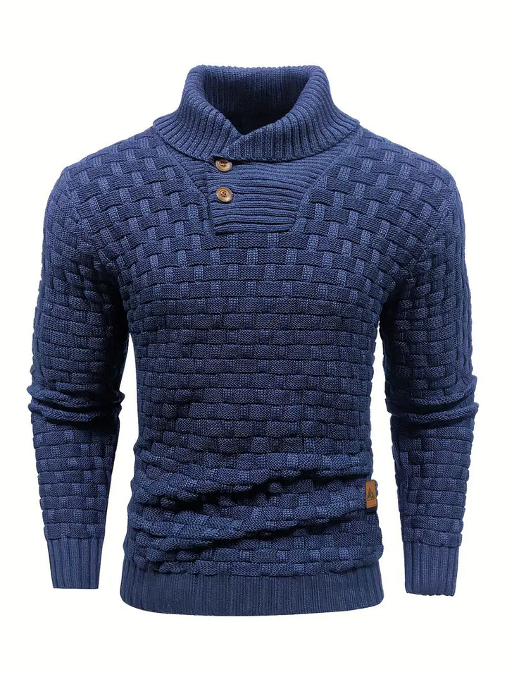 Jarren | Pull en maille slim fit avec col