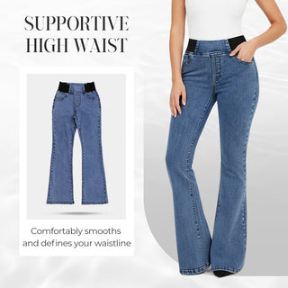 Jeans Stretch Taille Haute pour Femmes