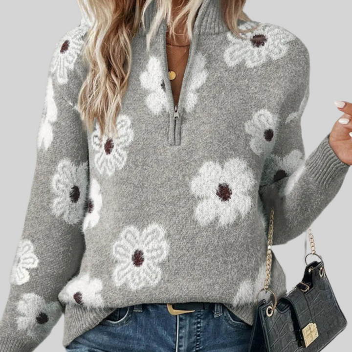 BLOOM | Pull avec col zippé
