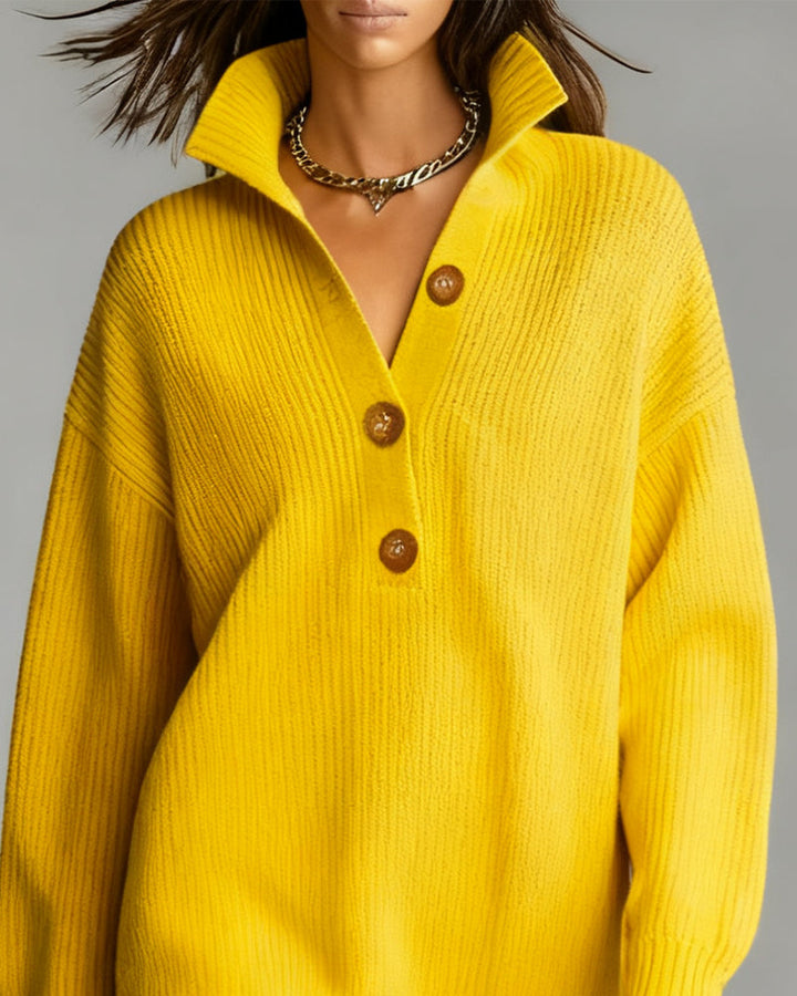 Labelle | Pull en tricot avec col montant