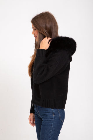 Alicia | Veste avec capuche en fausse fourrure