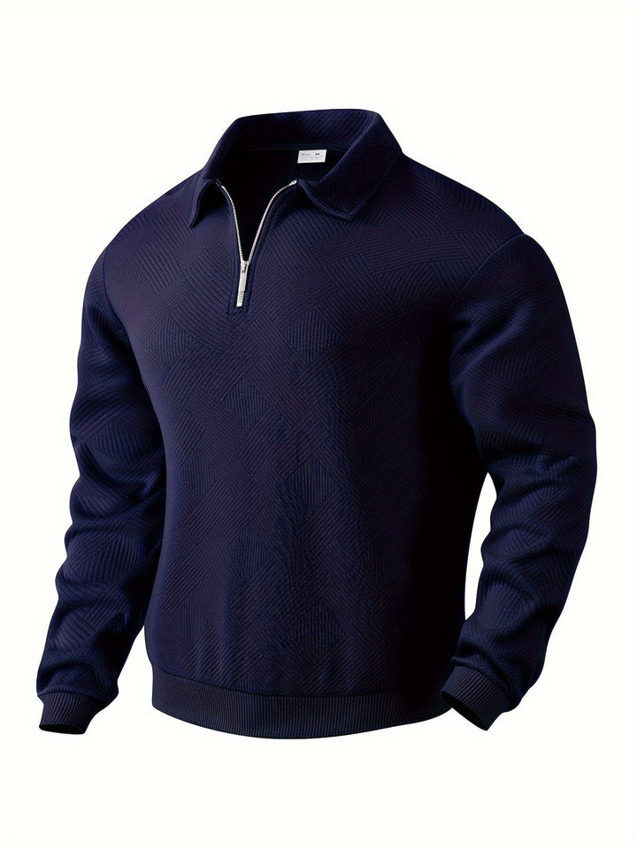 Alvarez | Chemise polo à manches longues avec demi-fermeture éclair