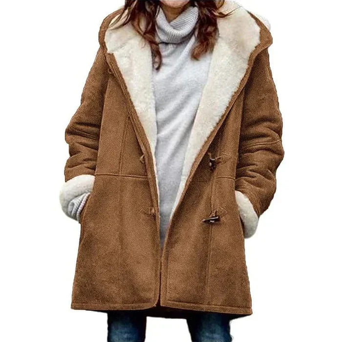 Samantha | Manteau en coton élégant avec capuche