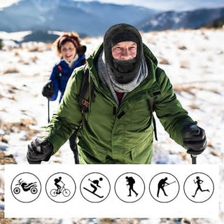 Maski | Masque à capuche en polaire thermique pour l'hiver