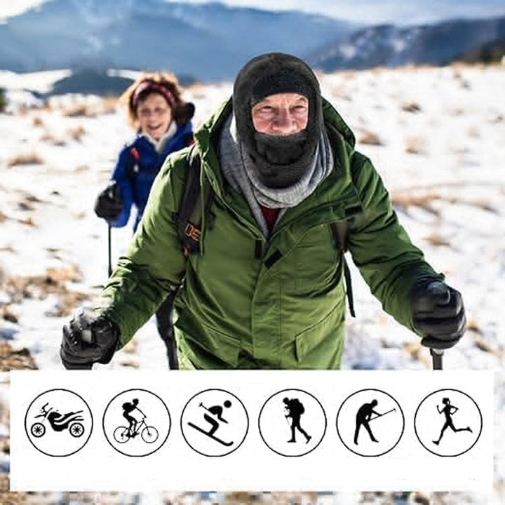 Maski | Masque à capuche en polaire thermique pour l'hiver