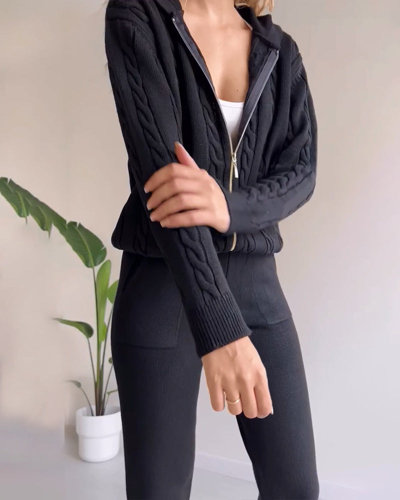 Antonia | Ensemble Jacquard Deux Pièces
