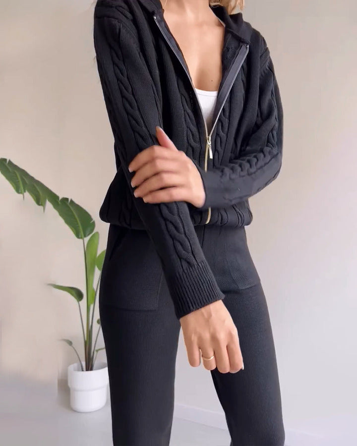 Antonia | Ensemble Jacquard Deux Pièces