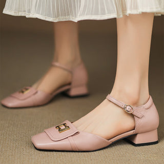 Elvane Schnalle Cuir Mary-Janes