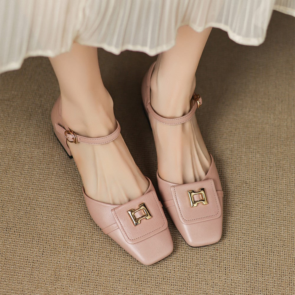 Elvane Schnalle Cuir Mary-Janes