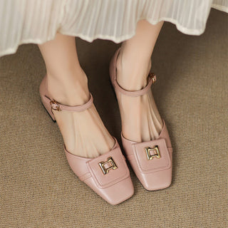Elvane Schnalle Cuir Mary-Janes