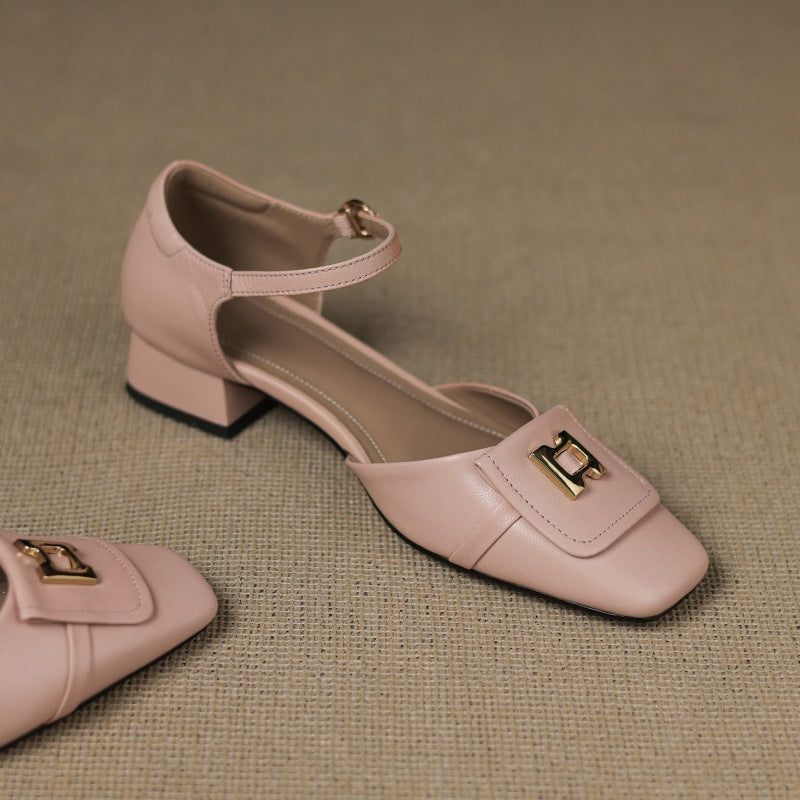 Elvane Schnalle Cuir Mary-Janes