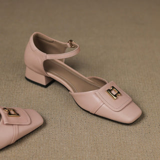 Elvane Schnalle Cuir Mary-Janes