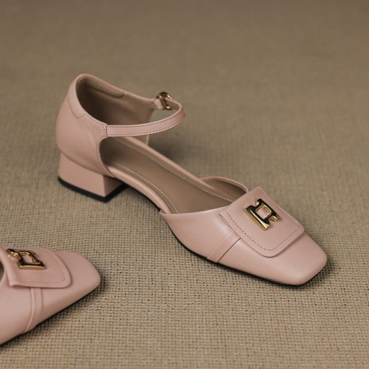 Elvane Schnalle Cuir Mary-Janes