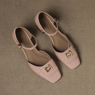 Elvane Schnalle Cuir Mary-Janes