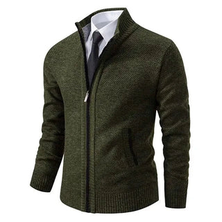 Leon | Pull en tricot avec fermeture éclair et cintrage