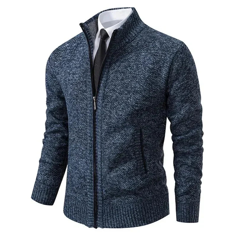 Leon | Pull en tricot avec fermeture éclair et cintrage