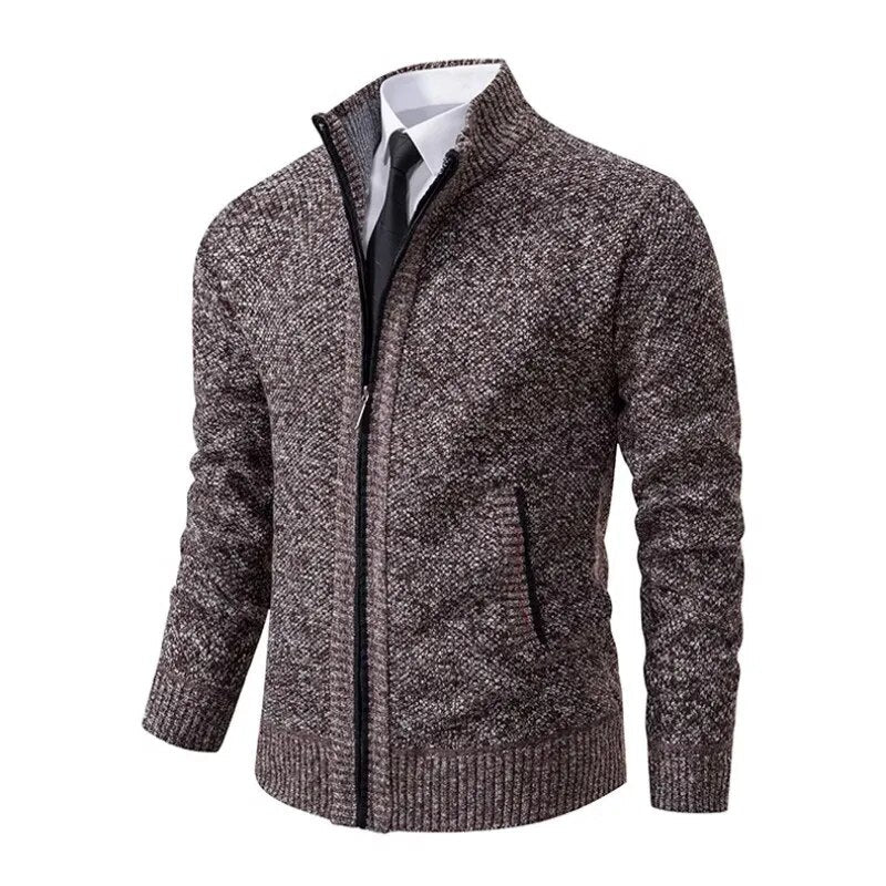 Leon | Pull en tricot avec fermeture éclair et cintrage