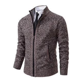 Leon | Pull en tricot avec fermeture éclair et cintrage