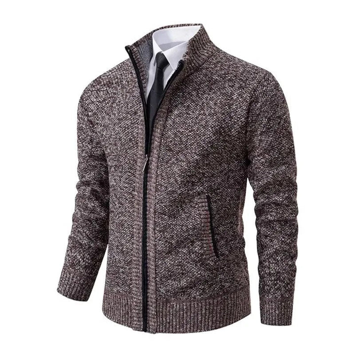 Leon | Pull en tricot avec fermeture éclair et cintrage