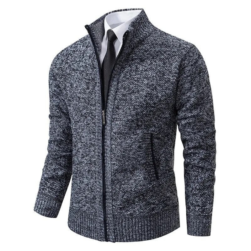 Leon | Pull en tricot avec fermeture éclair et cintrage
