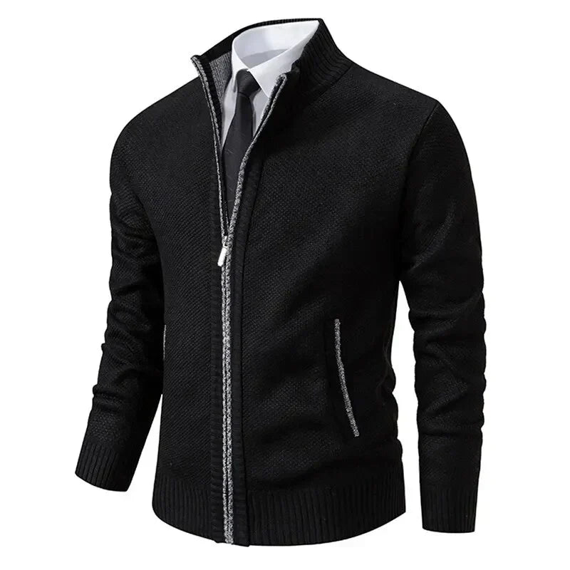 Leon | Pull en tricot avec fermeture éclair et cintrage