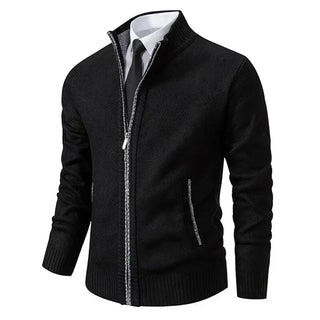 Leon | Pull en tricot avec fermeture éclair et cintrage