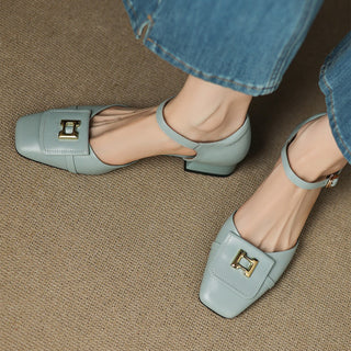 Elvane Schnalle Cuir Mary-Janes
