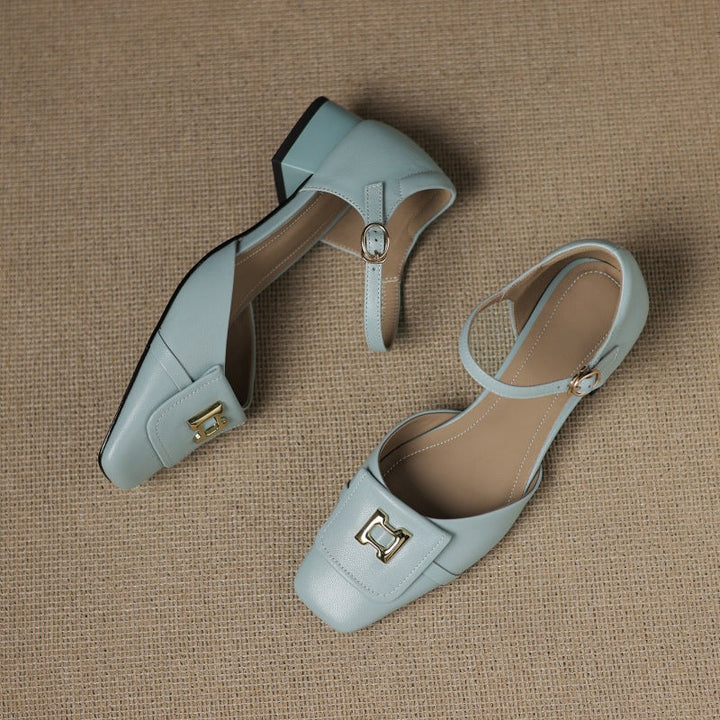 Elvane Schnalle Cuir Mary-Janes
