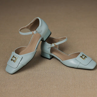 Elvane Schnalle Cuir Mary-Janes