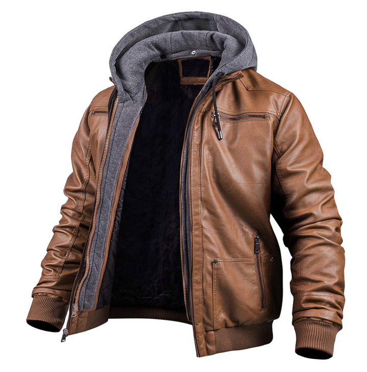 Jonathan | Veste d'hiver en simili cuir de haute qualité