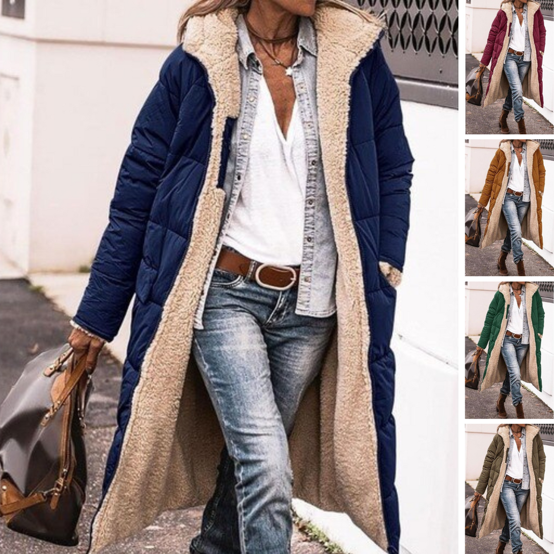 Charlene | Manteau long réversible