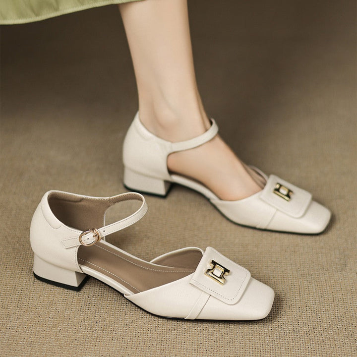 Elvane Schnalle Cuir Mary-Janes