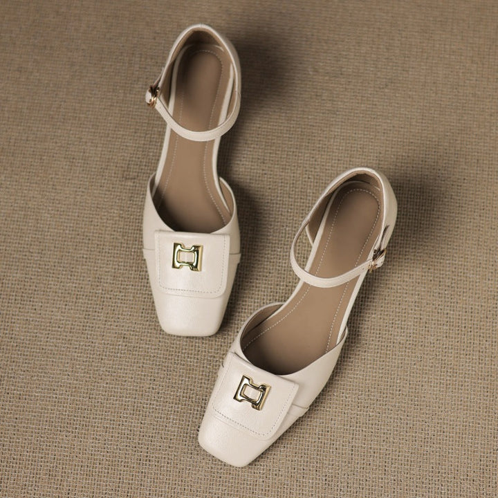 Elvane Schnalle Cuir Mary-Janes