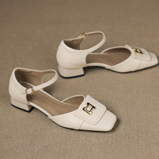 Elvane Schnalle Cuir Mary-Janes