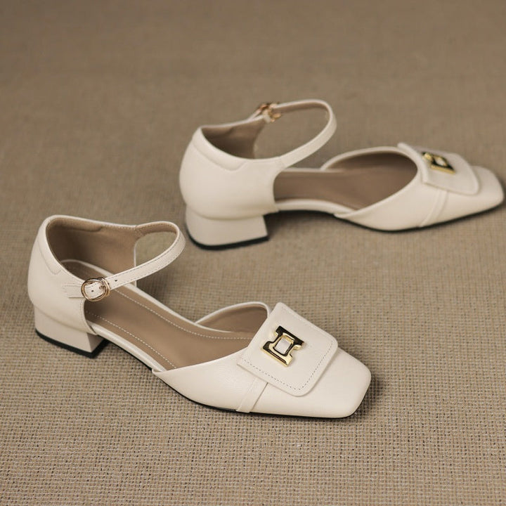Elvane Schnalle Cuir Mary-Janes