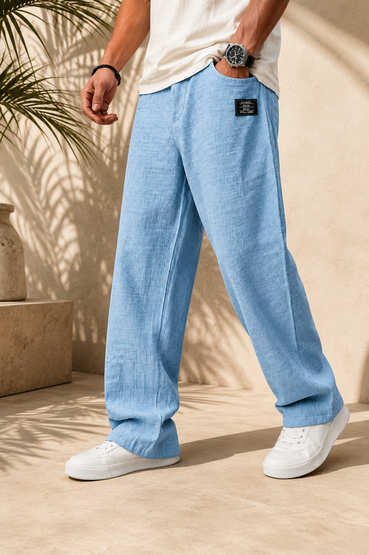 Marco - Pantalon en Lin Décontracté Premium
