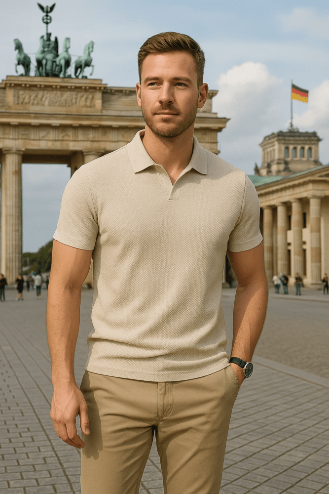 Août | Polo-shirt structuré décontracté