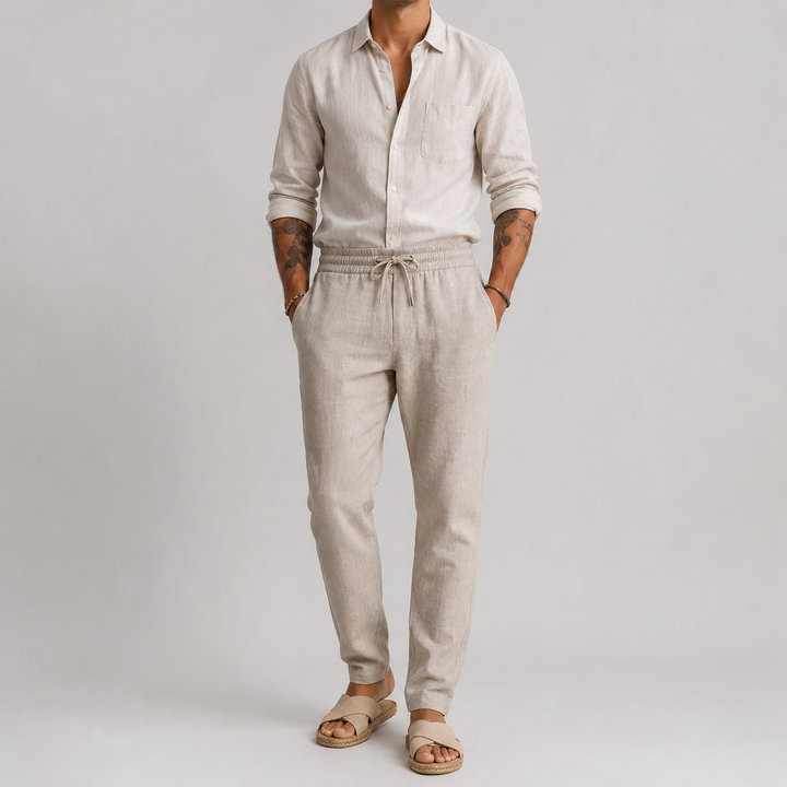 Mateo - Pantalons en Lin