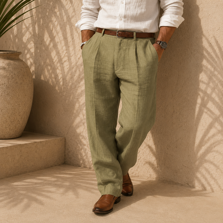 Corsaro - Pantalons Sartoriaux en Lin