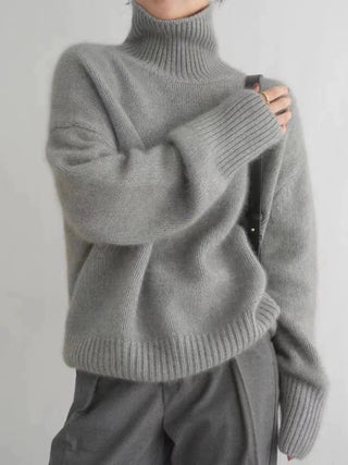 Lea | Pull en tricot avec col roulé