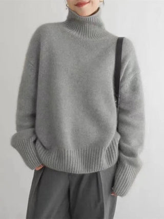 Lea | Pull en tricot avec col roulé