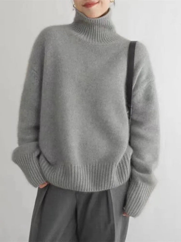 Lea | Pull en tricot avec col roulé