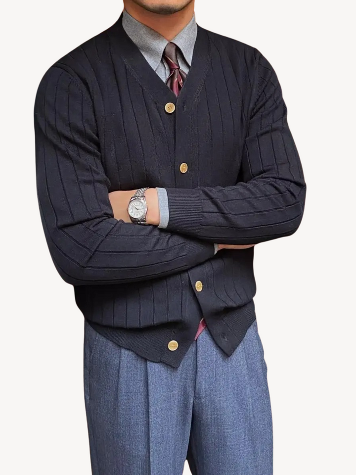 Andrew | Cardigan pour hommes avec décolleté en V