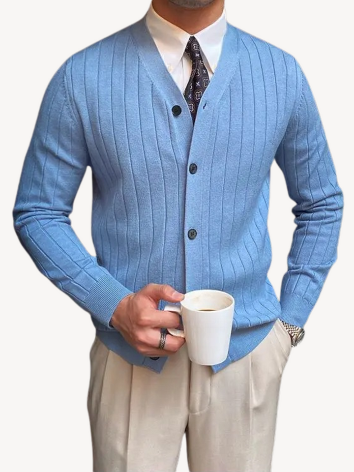 Andrew | Cardigan pour hommes avec décolleté en V