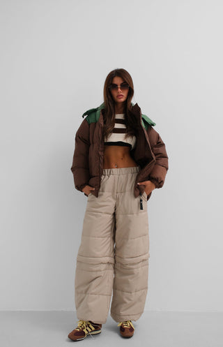 Nadja | Manteau à capuche bicolore