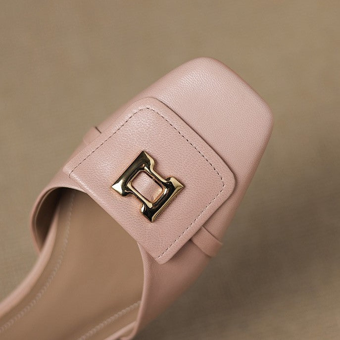 Elvane Schnalle Cuir Mary-Janes