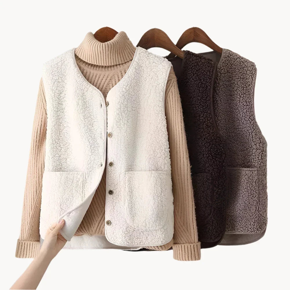 Ladrina | Gilet sans manches en laine d'agneau