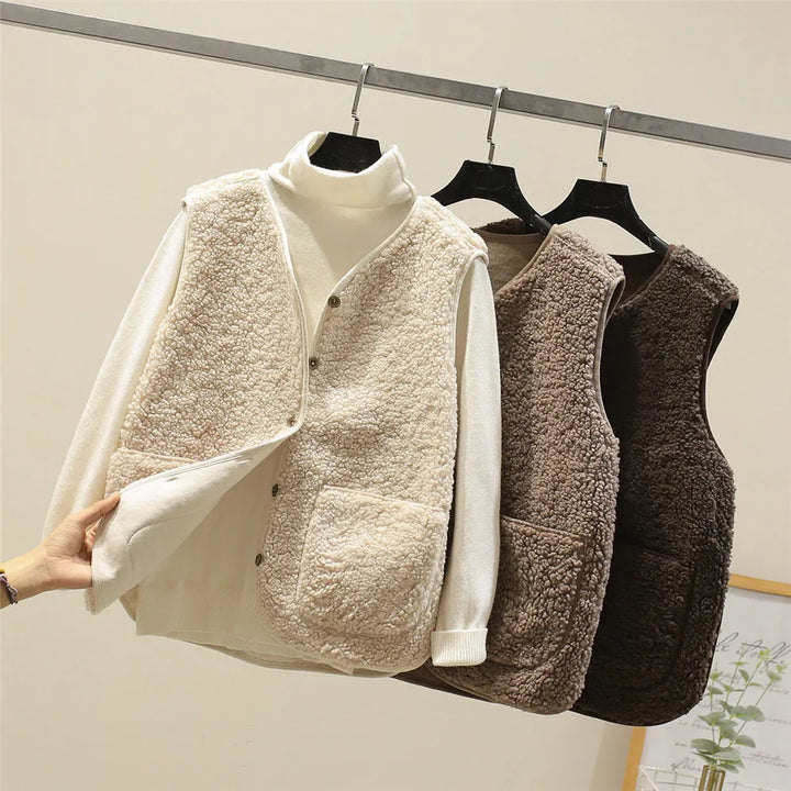 Ladrina | Gilet sans manches en laine d'agneau