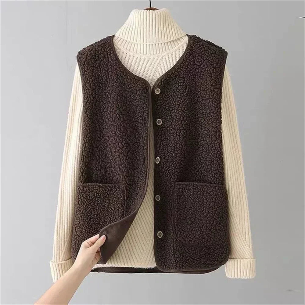 Ladrina | Gilet sans manches en laine d'agneau