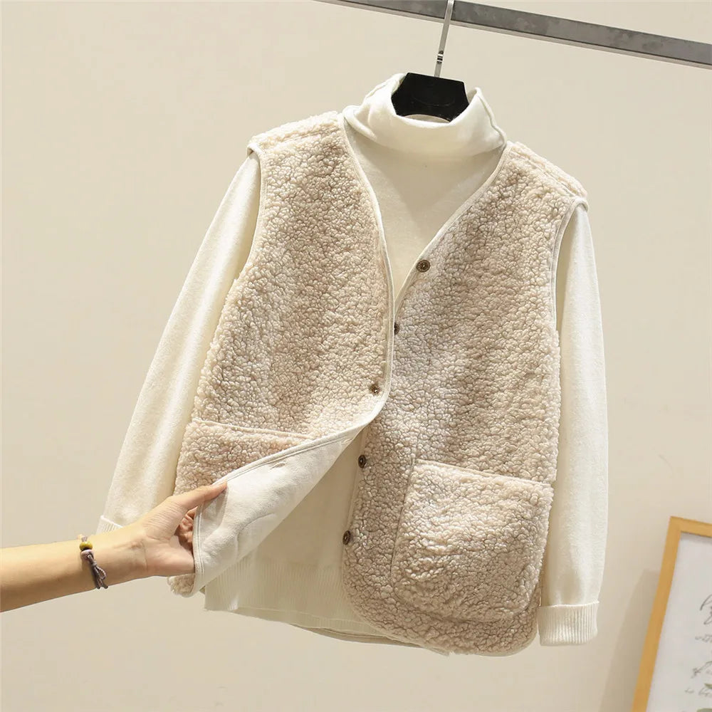 Ladrina | Gilet sans manches en laine d'agneau